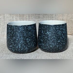 Teanagoo Japanese Black Gray Tea Mug Cup Set Neutral Minimalist Goth Core